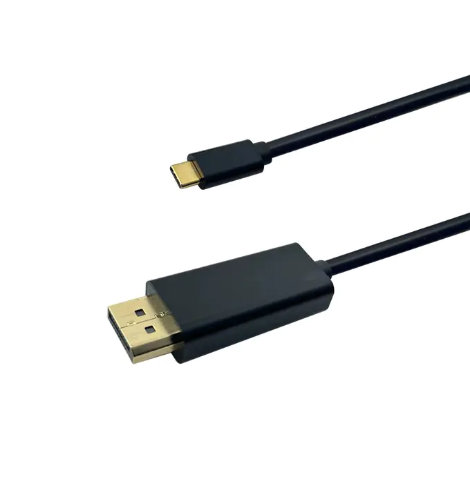 Bayko PERFORMANCE USB-C 3.2/DisplayPort 1.2 Anschlusskabel Stecker/Stecker, ULTRA HD 4K, schwarz, 2m