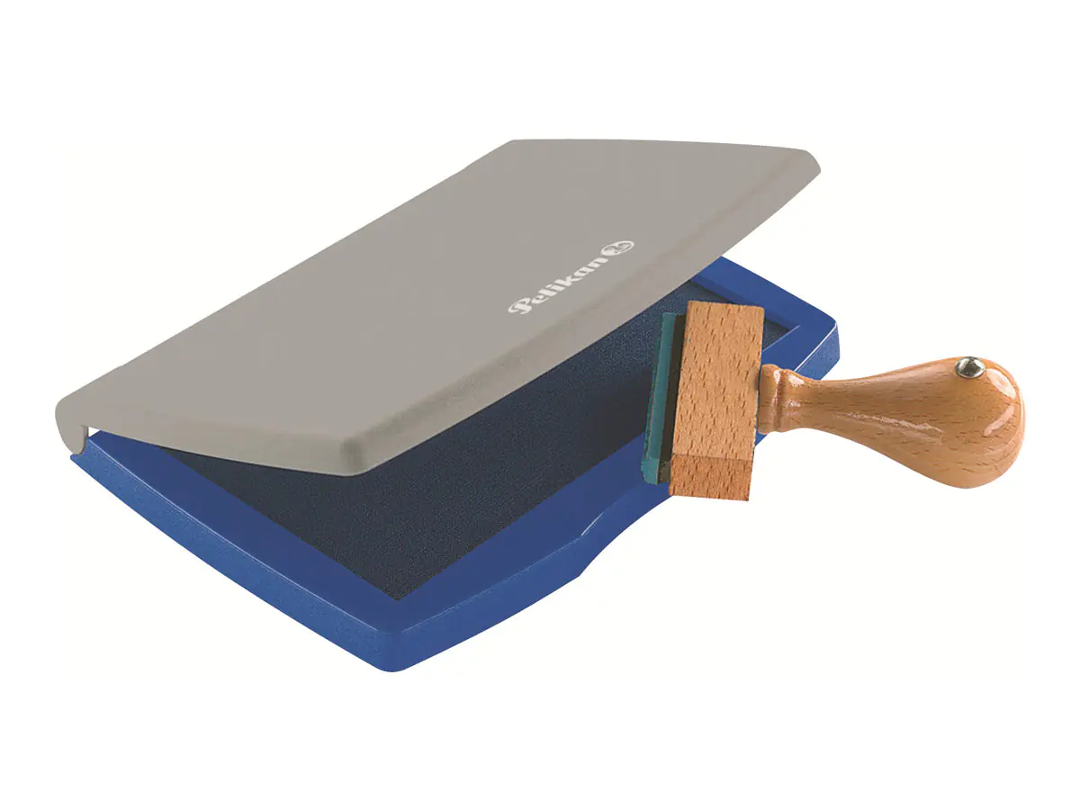 Pelikan 2 - Handstempelkissen - Blau - 70 x 110 331017