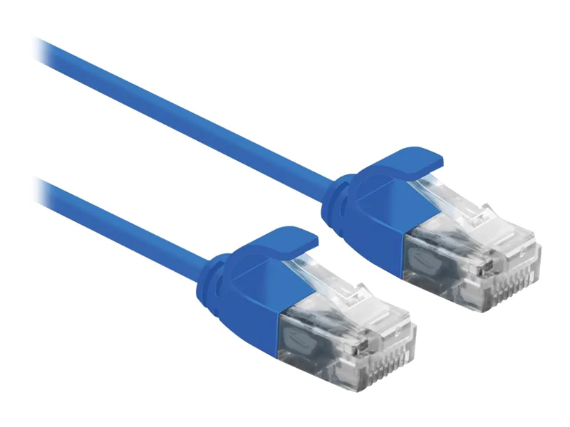 Roline - Patch-Kabel - RJ-45 (M) zu RJ-45 (M) - 1 m - UTP - CAT 6a - halogenfrei, geformt - Blau