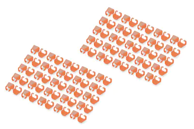 DIGITUS Farbclips für Patchkabel - Orange RJ45-Kabel Farbe orange 100 Stk