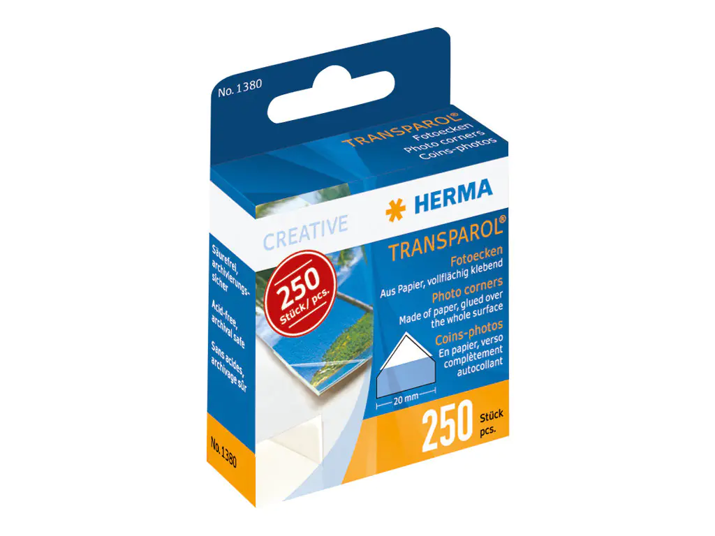 HERMA Fotoecke Transparol 1380 selbstklebend 250 St./Pack.