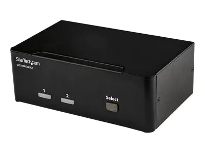 StarTech 2 Port DisplayPort Dual Monitor KVM Switch - DisplayPort KVM - 4K 60 Hz - KVM-/Audio-/USB-Switch - 2 x KVM/Audio/USB - 1 lokaler Benutzer - Desktop - AC 120/230 V/DC 12 V - für P/N: SVA12M2NEUA, SVA12M5NA StarTech 2 Port DisplayPort Dual Monitor KVM Switch - DisplayPort KVM - 4K 60 Hz - KVM-/Audio-/USB-Switch - 2 x KVM/Audio/USB - 1 lokaler Benutzer - Desktop - AC 120/230 V/DC 12 V - für P/N: SVA12M2NEUA, SVA12M5NA