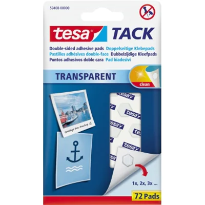 tesa Klebepad Tack 59408-00000 10x10mm transparent 72 St./Pack. tesa Klebepad Tack 59408-00000 10x10mm transparent 72 St./Pack.