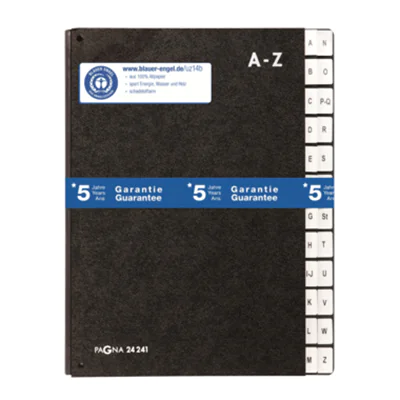 PAGNA Pultordner 24241-04 DIN A4 A-Z 24Fächer Hartpappe sw PAGNA Pultordner 24241-04 DIN A4 A-Z 24Fächer Hartpappe sw