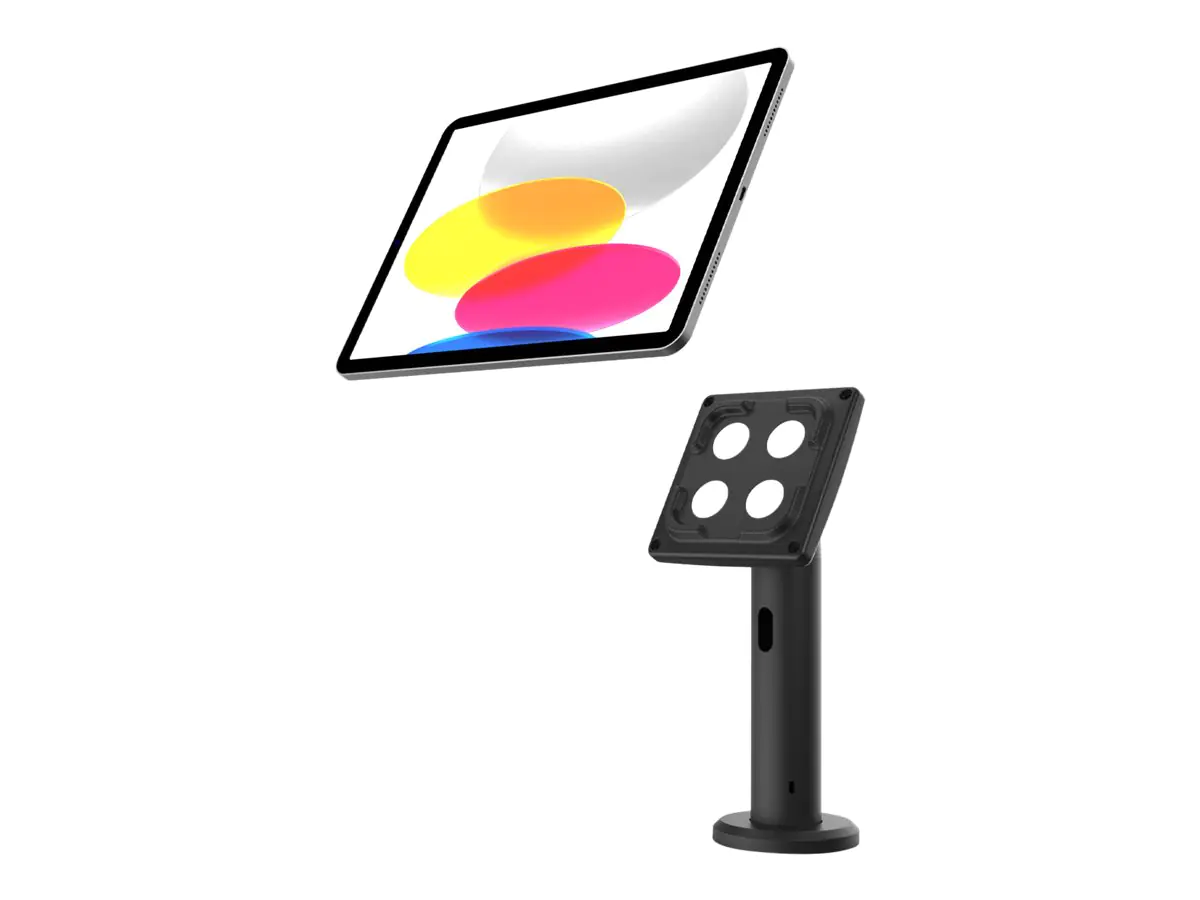 Compulocks Magnetix Secured Magnetic Tablet Counter Stand - Cable lock included - Aufstellung - für Tablett - verriegelbar - Verzinkter Stahl - Schwarz - Theke