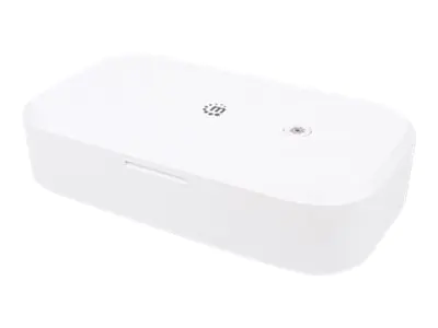 Manhattan UV Phone Sanitizer (Clearance Pricing), Integrated UV LEDs to eliminate germs, viruses and bacteria, Quick 1-minute or 5-minute cleaning cycle, Auto-off UV light when opened, White, Three Year Warranty, Retail Box - UV-Desinfektionskammer für Ha Manhattan UV Phone Sanitizer (Clearance Pricing), Integrated UV LEDs to eliminate germs, viruses and bacteria, Quick 1-minute or 5-minute cleaning cycle, Auto-off UV light when opened, White, Three Year Warranty, Retail Box - UV-Desinfektionskammer für Ha