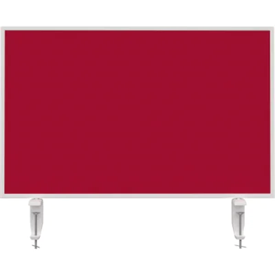 magnetoplan® Tischtrennwand VarioPin 80 x 50 cm (B x H) 2cm schwer entflammbar rot