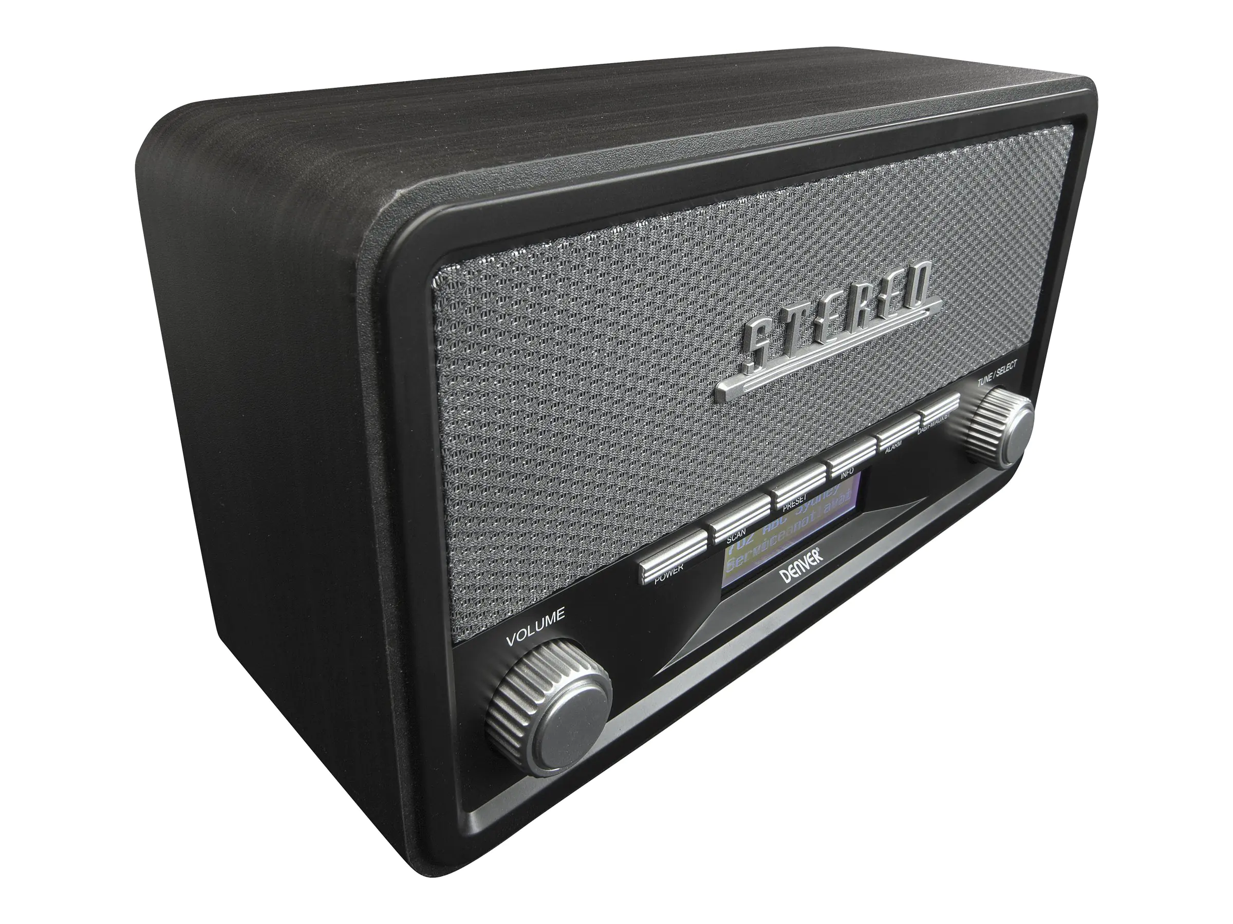 DENVER DAB-18DARKGREY - Tragbares DAB-Radio - 4 Watt - Dunkelgrau