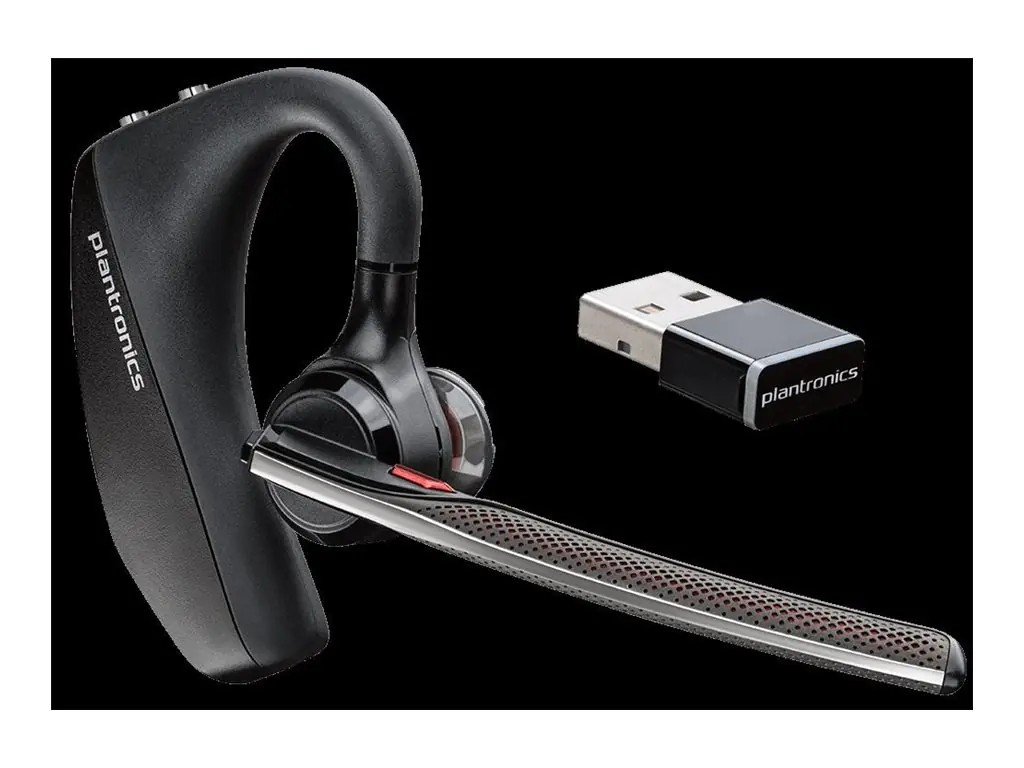 Poly Voyager 5200 UC - Headset - Ohrstöpsel - über dem Ohr angebracht - Bluetooth - kabellos - Zertifiziert für Microsoft Teams