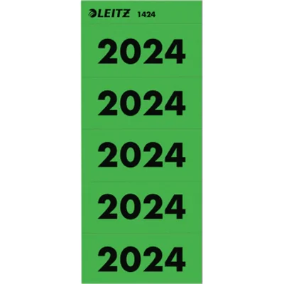 Leitz Jahresschild 60 x 25,5 mm (B x H) 2024 grün 100 St./Pack.