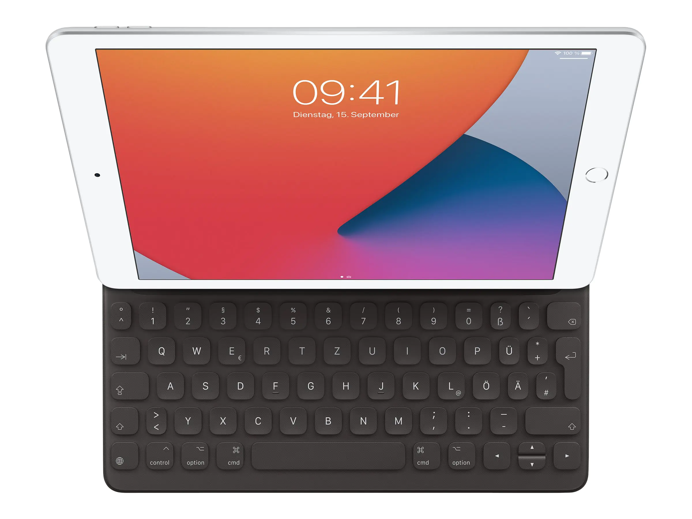 Apple Smart - Tastatur und Foliohülle - Apple Smart connector - QWERTZ - Deutsch - für 10.2-inch iPad (7th generation, 8th generation, 9th generation); 10.5-inch iPad Air (3rd generation); 10.5-inch iPad Pro