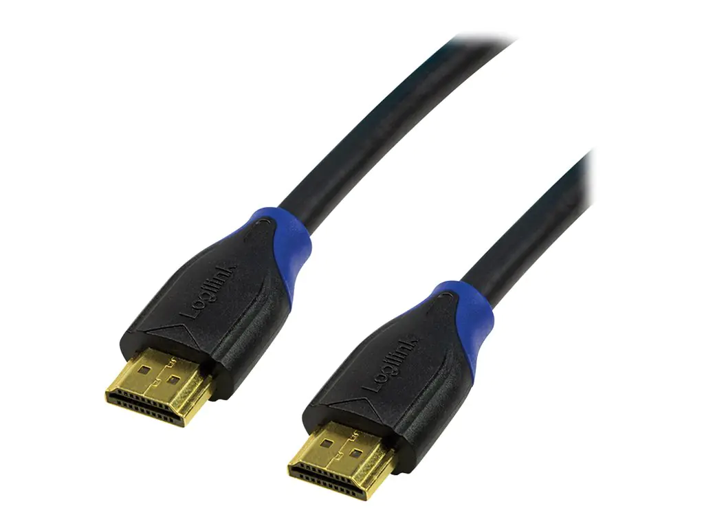 LogiLink High Speed with Ethernet - HDMI-Kabel mit Ethernet - HDMI männlich zu HDMI männlich - 5 m - Schwarz - 4K Unterstützung LogiLink High Speed with Ethernet - HDMI-Kabel mit Ethernet - HDMI männlich zu HDMI männlich - 5 m - Schwarz - 4K Unterstützung
