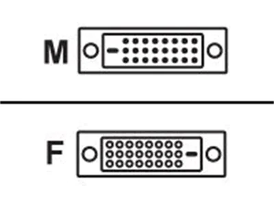 equip DualLink - DVI-Verlängerungskabel - DVI-D (M) zu DVI-D (W) - 1.8 m - geformt, Daumenschrauben - Schwarz