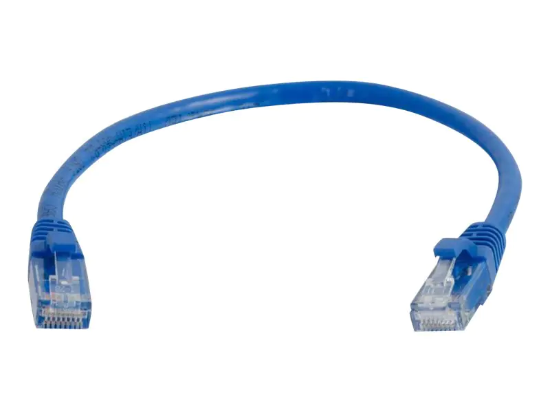 C2G Cat6 Booted Unshielded (UTP) Network Patch Cable - Patch-Kabel - RJ-45 (M) zu RJ-45 (M) - 1 m - UTP - CAT 6 - geformt, ohne Haken, verseilt - Blau