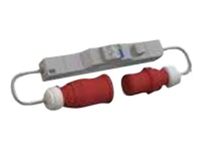 Bachmann Inline PDU Basic - Überspannungsschutz (Rack - einbaufähig) - Wechselstrom 400 V - 3 Phasen - 1U - 1 m Schnur