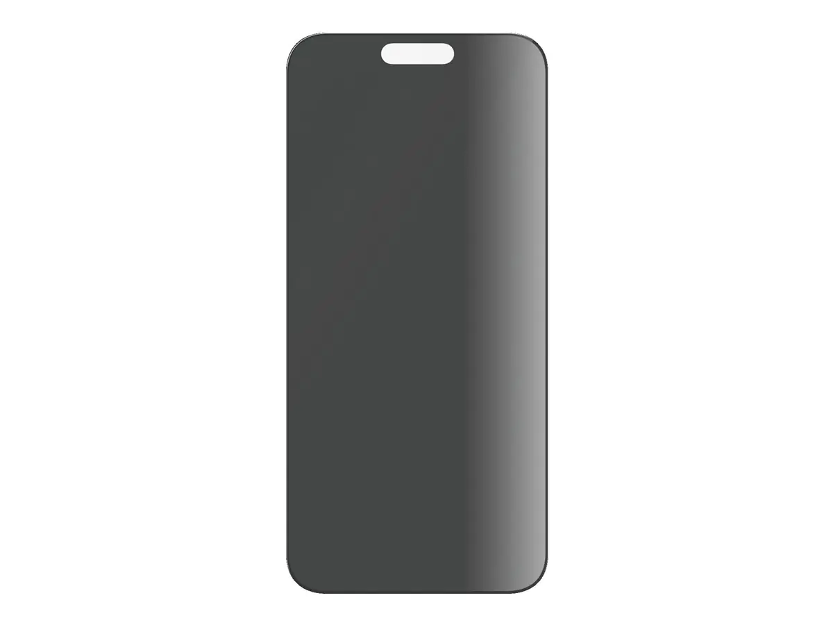 PanzerGlass - Bildschirmschutz für Handy - ultrabreite Passform mit EasyAligner - Glas - mit Sichtschutzfilter - 2-Wege - Rahmenfarbe schwarz - für Apple iPhone 15 Pro Max
