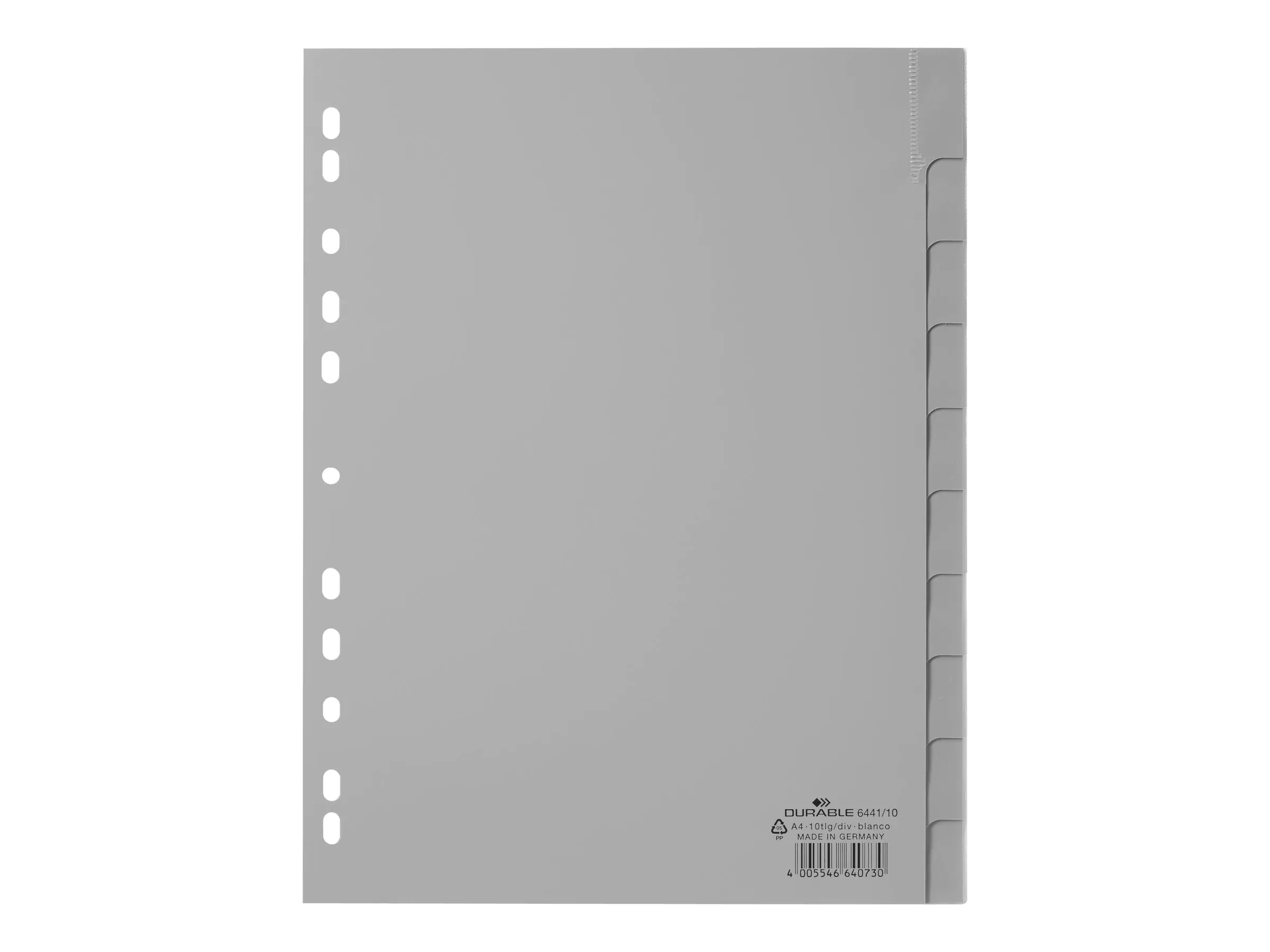 Durable Trennelement - 10 Teile - für A4 (210 x 297 mm) 6441-10