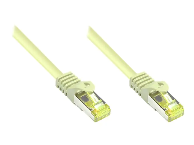 Good Connections - Patch-Kabel - RJ-45 (M) zu RJ-45 (M) - 1 m - SFTP, PiMF - CAT 7 - halogenfrei, geformt, ohne Haken, verseilt - Grau