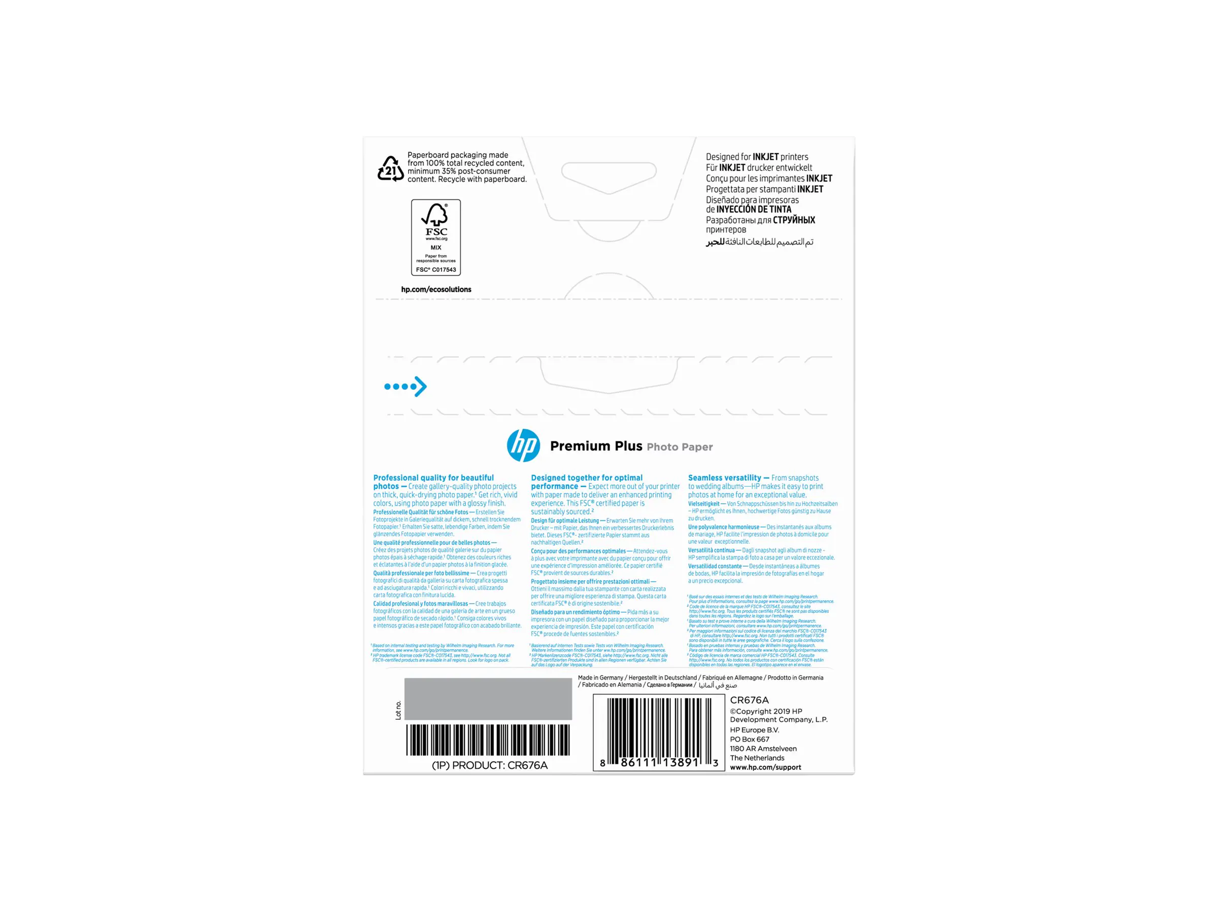 HP CR676A Fotopapier