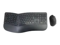 Conceptronic ORAZIO02PT, Volle Größe (100%), Kabellos, RF Wireless, QWERTY, Schwarz, Maus enthalten
