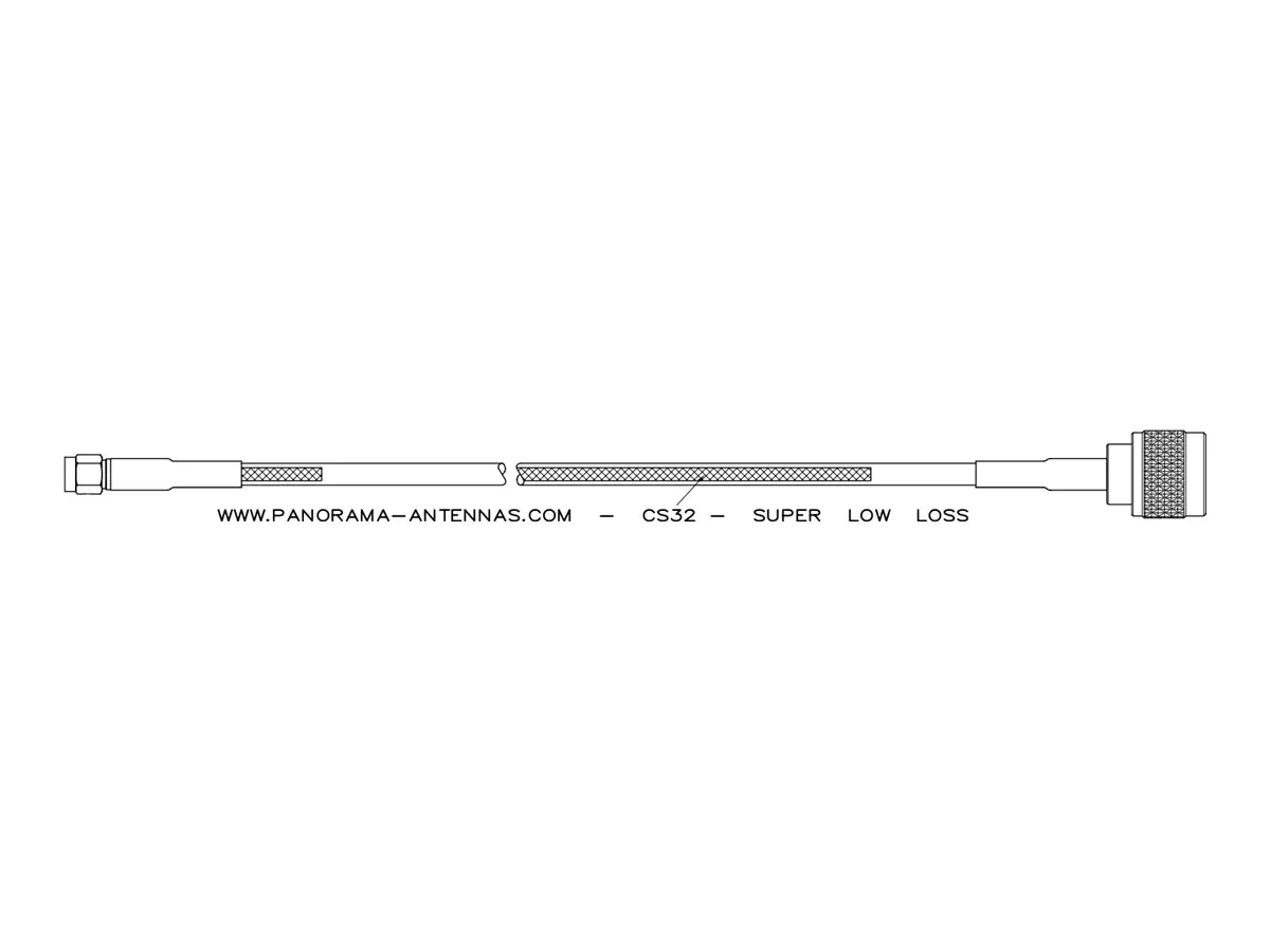 Panorama Antennas Panorama CS32 - Antennenkabel - SMA (M) zu N-Anschluss (M) C32SP-5NP