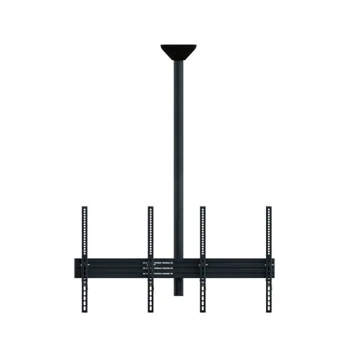 HAGOR comPROnents series - Befestigungskit (Stange, Montageklammer, 4 VESA-Adapter, Schiene) - Side-by-Side - für 2 LCD-/Plasma-Konsolen - verriegelbar - Schwarz - Bildschirmgröße: 116.8-165.1 cm (46"-65") - Deckenmontage
