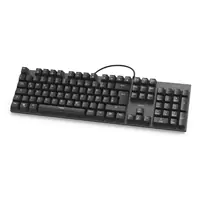 Hama Office MKC-650 - Tastatur - extralanges Kabel, mechanisch - hinterleuchtet - USB - QWERTZ - Deutsch - Tastenschalter: Outemu Black - Anthracite Black