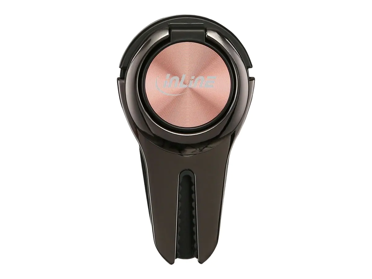 InLine Smartclip 3in1 - Kfz-Halterung/Fingerhalter/Standfuß für Handy - Rosegold
