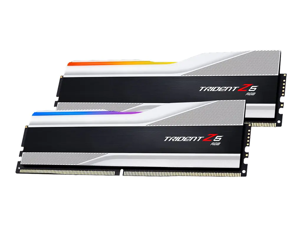 G.Skill Trident Z5 RGB - DDR5 - Kit - 64 GB: 2 x 32 GB - DIMM 288-PIN - 6000 MHz / PC5-48000 - CL32 - 1.4 V - ungepuffert - non-ECC - metallisch silber