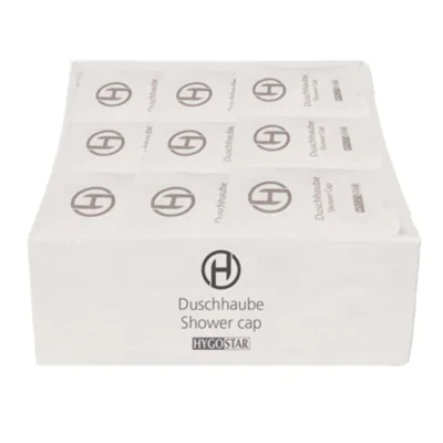 HYGOSTAR Duschhaube Polyethylen transparent 100 St./Pack. HYGOSTAR Duschhaube Polyethylen transparent 100 St./Pack.