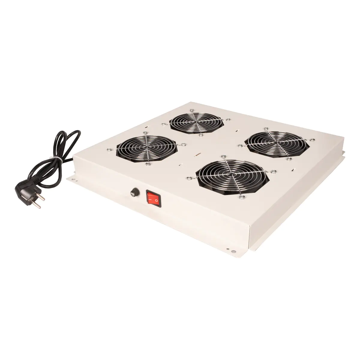 Roline - Rack - Lüfter Kit - with 4 fans - Dach - Hellgrau, RAL 7035 - 48.3 cm (19") - für P/N: 26.21.0220, 26.21.0222, 26.21.0229, 26.21.0232, 26.21.0235, 26.21.0238, 26.21.0239