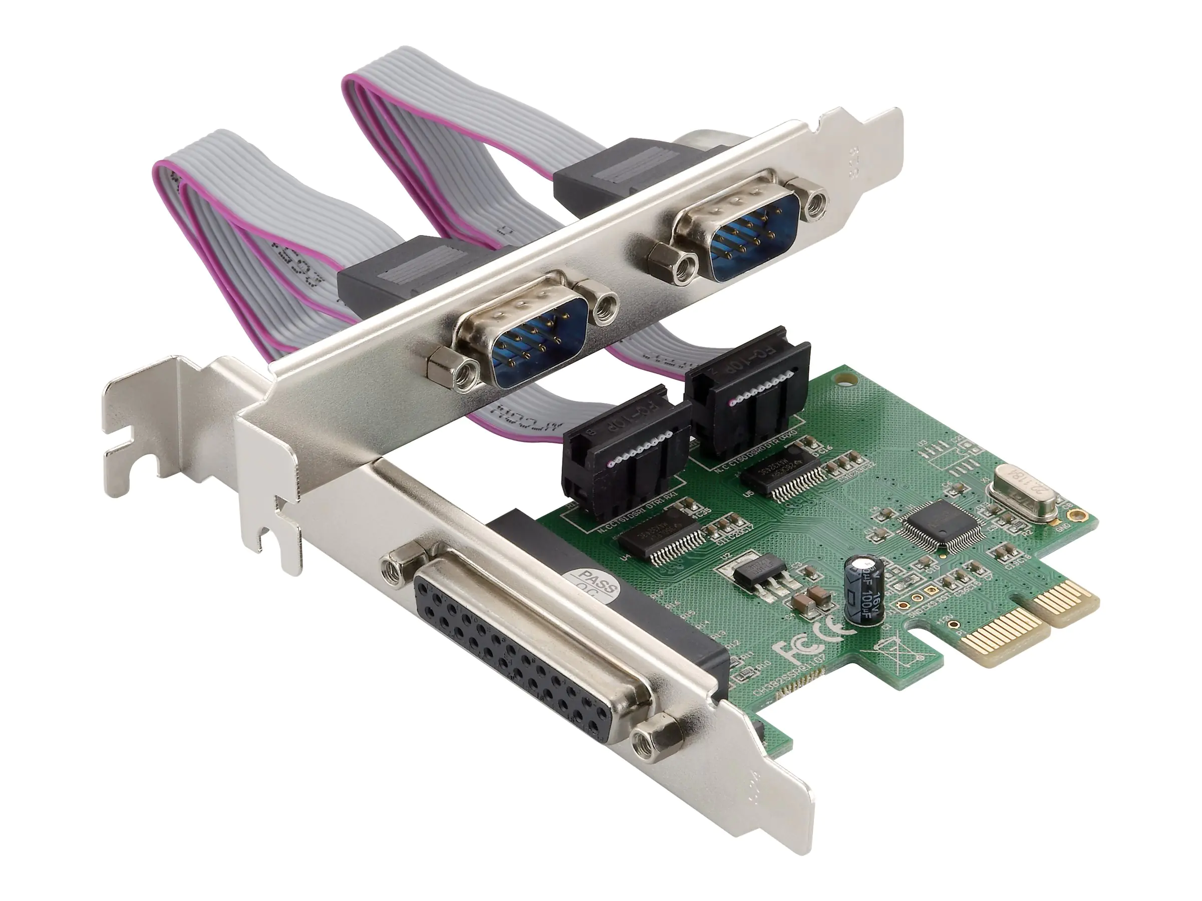 Conceptronic SPC01G - Adapter Parallel/Seriell - PCIe - RS-232 x 2 + parallel x 1 Conceptronic SPC01G - Adapter Parallel/Seriell - PCIe - RS-232 x 2 + parallel x 1