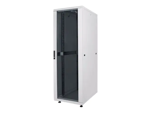 Intellinet Network Cabinet, Free Standing (Standard), 16U, Usable Depth 123 to 373mm/Width 503mm, Grey, Assembled, Max 1500kg, Server Rack, IP20 rated, 19", Steel, Multi-Point Door Lock, One Lock Per Side Panel, Three Year Warranty - Schrank Netzwerkschra