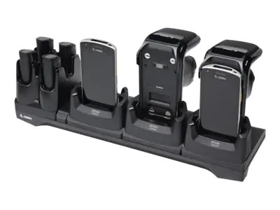 Zebra Multi-slot Charge/Communication Only Cradles - Docking Cradle (Anschlußstand) - Ethernet - für Zebra EC50, EC55, RFD40 UHF RFID Standard Sled