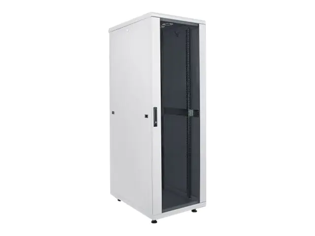 Intellinet Network Cabinet, Free Standing (Standard), 36U, Usable Depth 123 to 373mm/Width 503mm, Grey, Flatpack, Max 1500kg, Server Rack, IP20 rated, 19", Steel, Multi-Point Door Lock, One Lock Per Side Panel, Three Year Warranty - Schrank Netzwerkschran