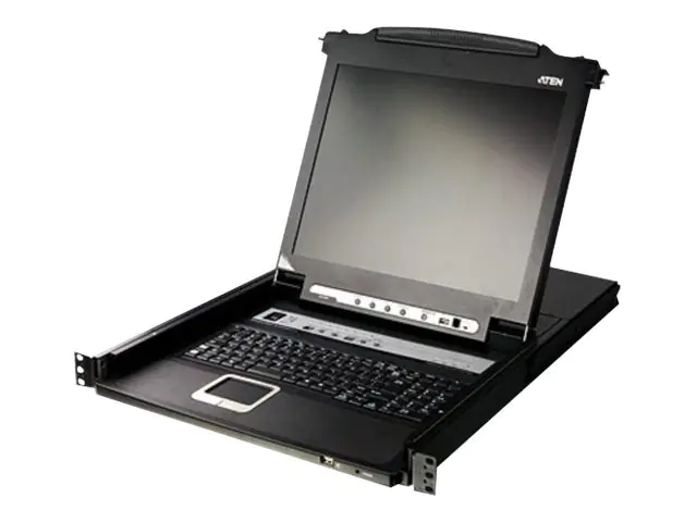 ATEN Slideaway CL5708M - KVM-Konsole mit KVM-Switch - 8 Anschlüsse - PS/2, USB - 43.2 cm (17") - Rack - einbaufähig - 1280 x 1024 @ 75 Hz - 1U
