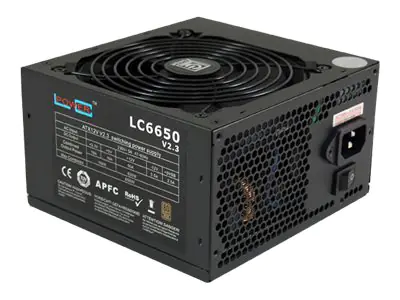 LC Power LC6650 V2.3 - Netzteil (intern) - ATX12V 2.3 - 80 PLUS Bronze - Wechselstrom 230 V - 650 Watt - aktive PFC