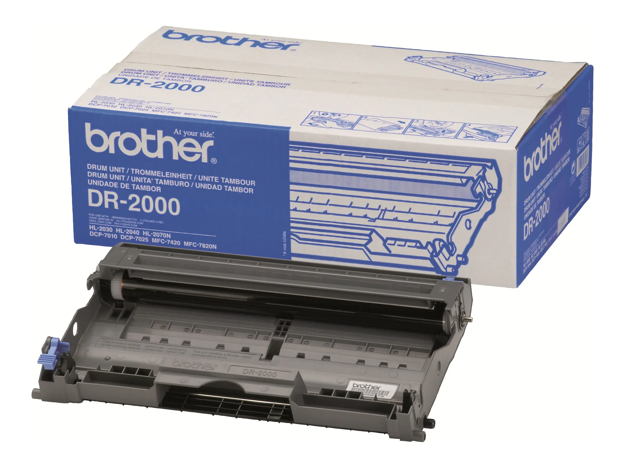 Brother DR2000 - Original - Trommeleinheit - für Brother DCP-7010, 7025, HL-2030, 2040, 2070, MFC-7225, 7420, 7820; FAX-28XX Brother DR2000 - Original - Trommeleinheit - für Brother DCP-7010, 7025, HL-2030, 2040, 2070, MFC-7225, 7420, 7820; FAX-28XX