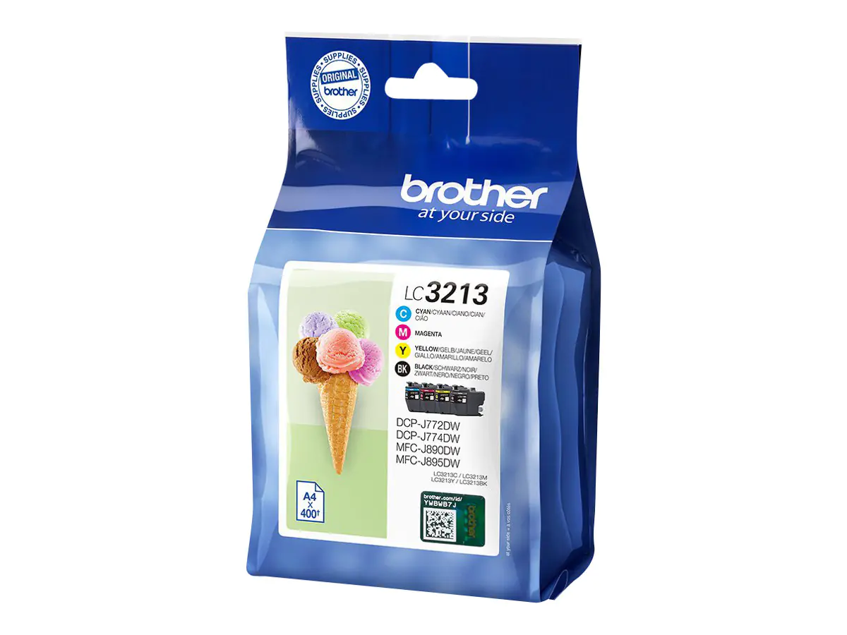 Brother LC3213 Value Pack - 4er-Pack - Schwarz, Gelb, Cyan, Magenta LC3213VAL