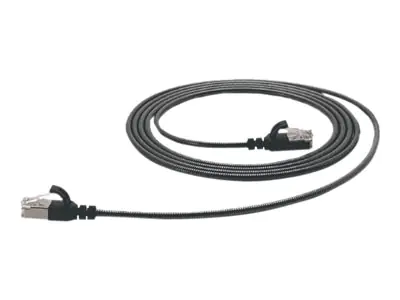 TTL - Patch-Kabel - RJ-45 (M) zu RJ-45 (M) - 2 m - STP - CAT 6a - geformt, ohne Haken - Dunkelgrau