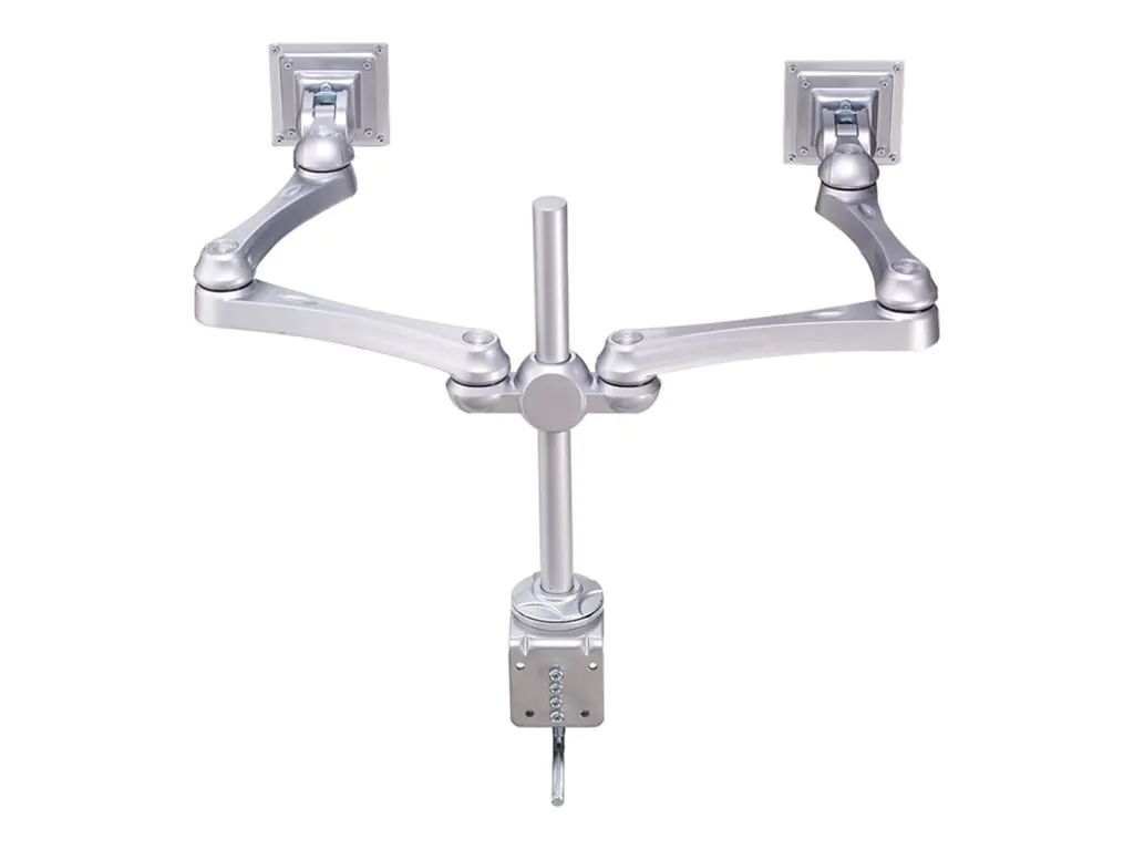 Neomounts FPMA-D930D - Befestigungskit - Voll beweglich - für 2 LCD-Displays - Silber - Bildschirmgröße: 25.4-76.2 cm (10"-30") - Klemmmontage, Tischmontage