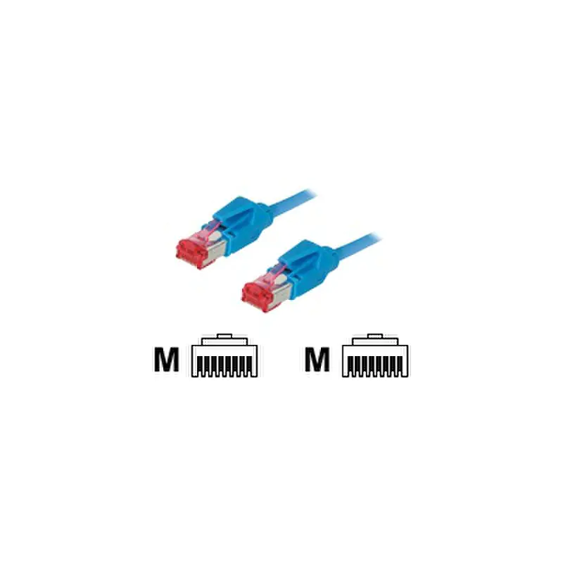 Tecline Patch-Kabel RJ-45 (M) RJ-45 (M) 71810B SFTP-Kabel CAT 6 10 m Blau