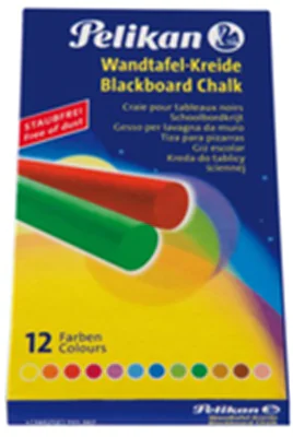 Pelikan Wandtafelkreide 701367 farbig sortiert 12 St./Pack.
