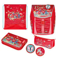 Herlitz FiloLight Plus Speed, Pencil pouch, Sporttasche, Federmäppchen, Schultasche, Mädchen, Weiterführende & Grundschule, Rucksack, 16 l, Fronttasche, Seitentasche 50037865