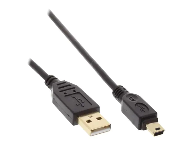 InLine - USB-Kabel - Mini-USB, Typ B (M) zu USB (M) - USB 2.0 - 3 m - Schwarz InLine - USB-Kabel - Mini-USB, Typ B (M) zu USB (M) - USB 2.0 - 3 m - Schwarz
