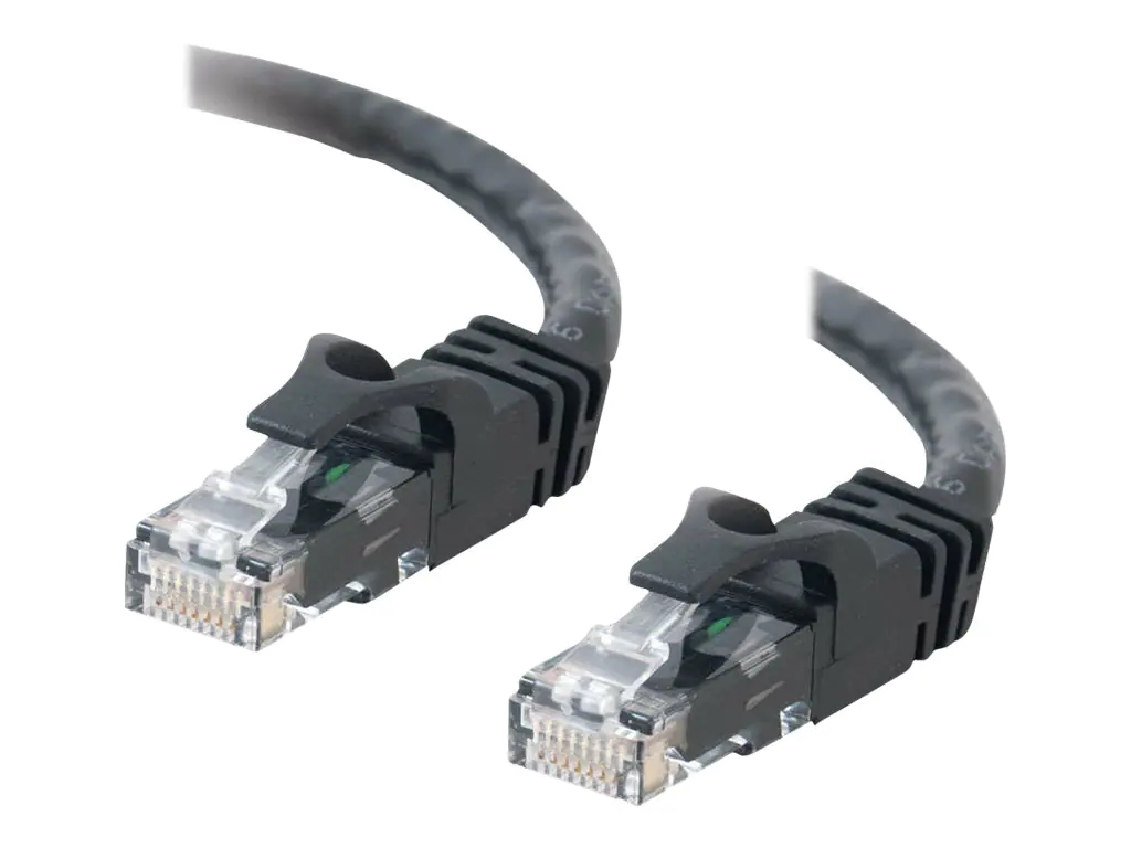 C2G Cat6 Booted Unshielded (UTP) Network Patch Cable - Patch-Kabel - RJ-45 (M) zu RJ-45 (M) - 50 cm - UTP - CAT 6 - geformt, ohne Haken, verseilt - Schwarz