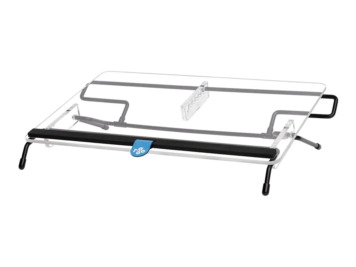 R-Go Dokumentenhalter Flex Read - Dokumentenhalterung - für A3 - durchsichtig, schwarzer Unterbau