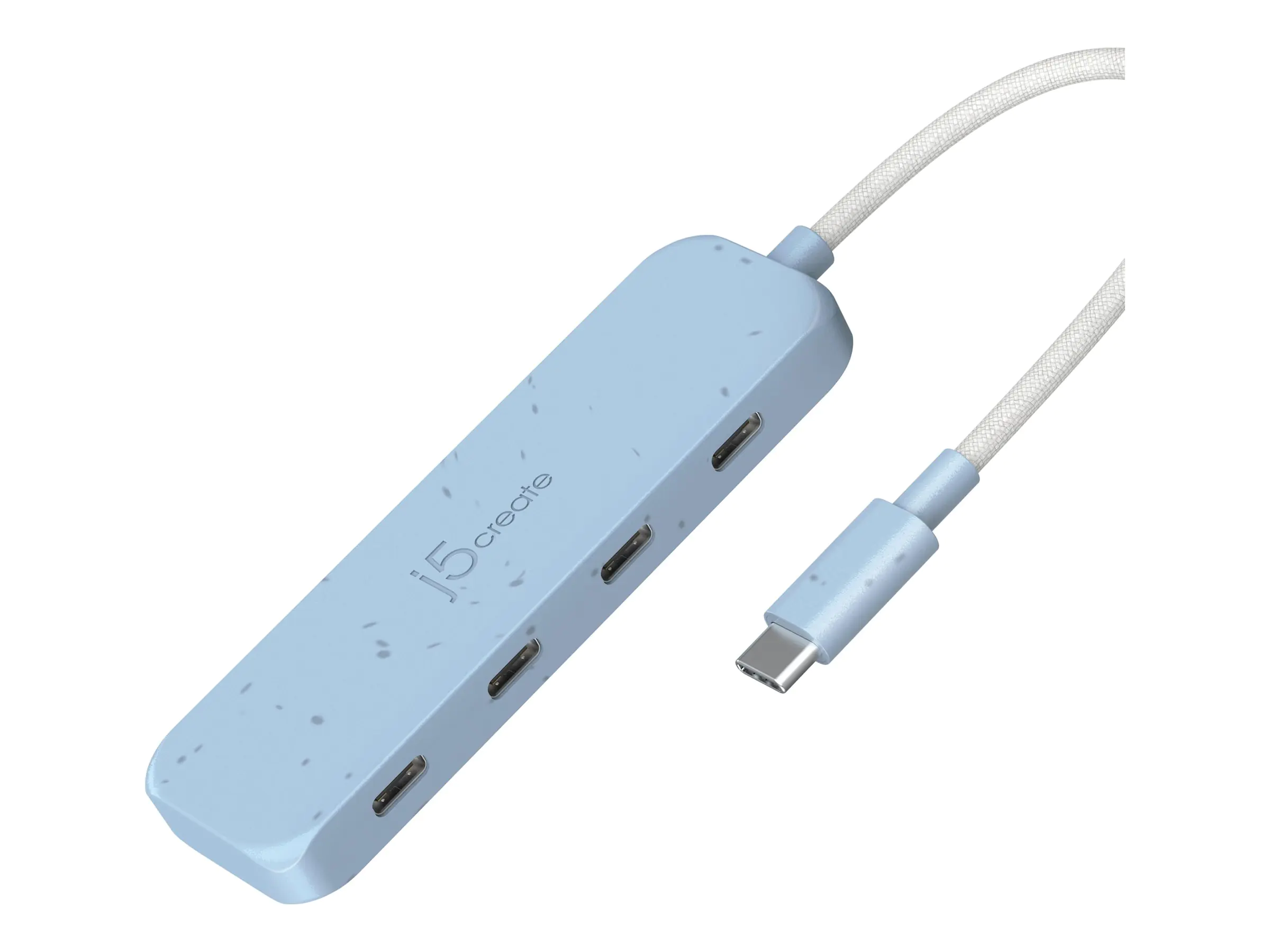 J5Create JCH345EC - Hub - umweltfreundlich, USB-C - 4 x USB-C 3.2 Gen 2 - Desktop