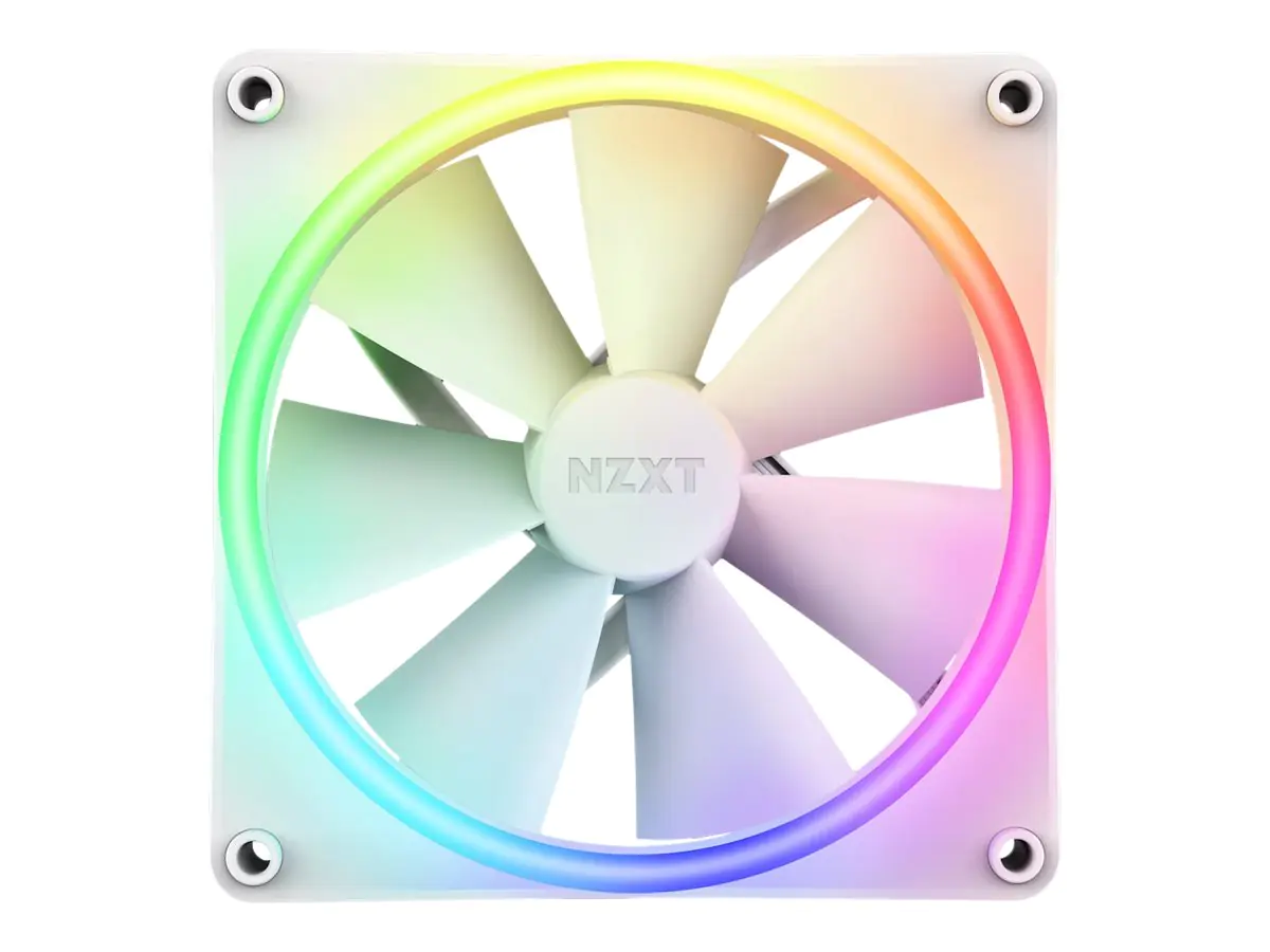 NZXT F Series F140 RGB DUO - Gehäuselüfter - 140 mm - weiß NZXT F Series F140 RGB DUO - Gehäuselüfter - 140 mm - weiß