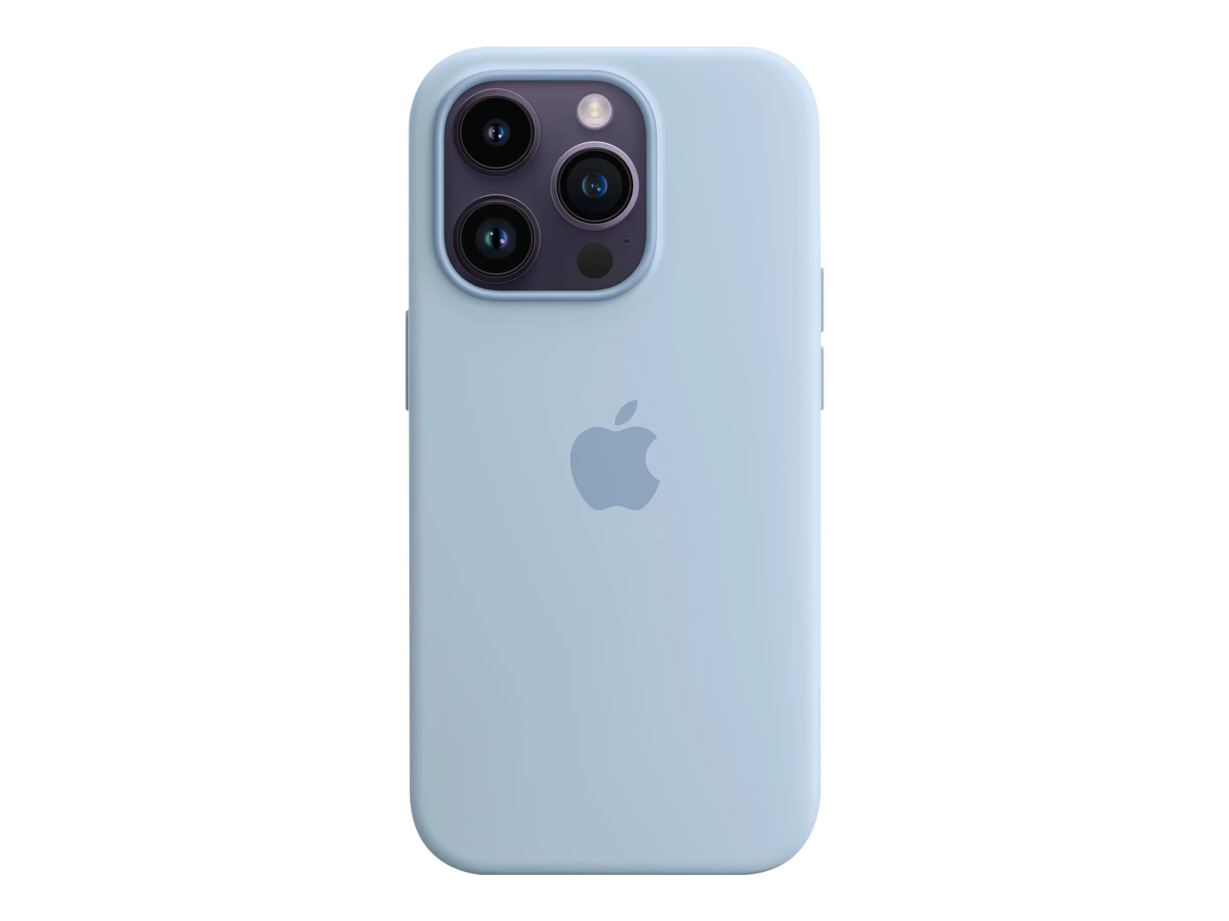 Apple - Hintere Abdeckung für Mobiltelefon - kompatibel mit MagSafe - Silikon - Sky - für iPhone 14 Pro